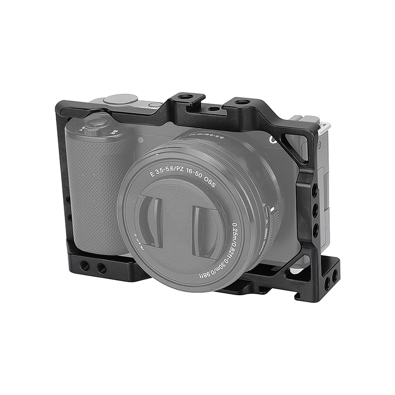 CAMVATE Sony ZV-E10 Cage Armor Rig Full Frame Form-fitting With Top Shoe Mount & 1/4" Mounting Points (Exclusive Use)