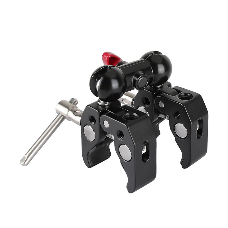 CAMVATE Articulating Magic Arm with 2pcs Super Clamp Crab Plier Clip