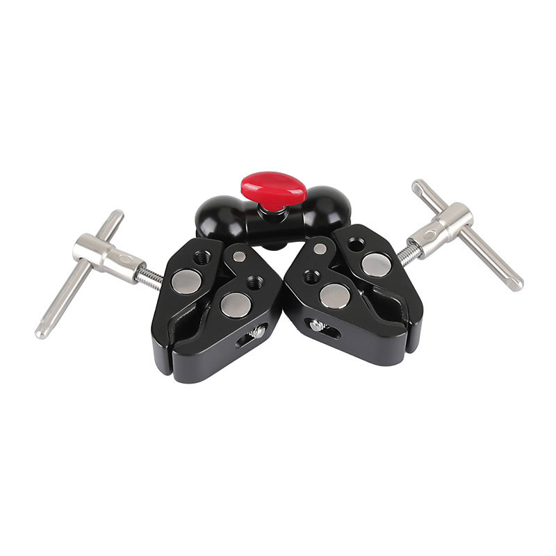 CAMVATE Articulating Magic Arm with 2pcs Super Clamp Crab Plier Clip