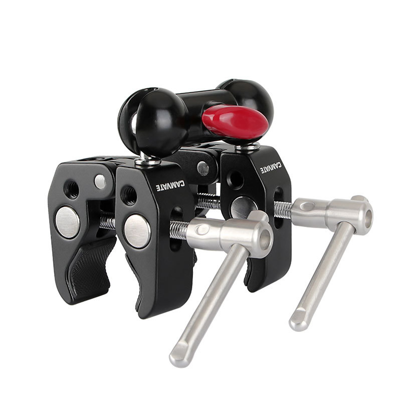 CAMVATE Articulating Magic Arm with 2pcs Super Clamp Crab Plier Clip