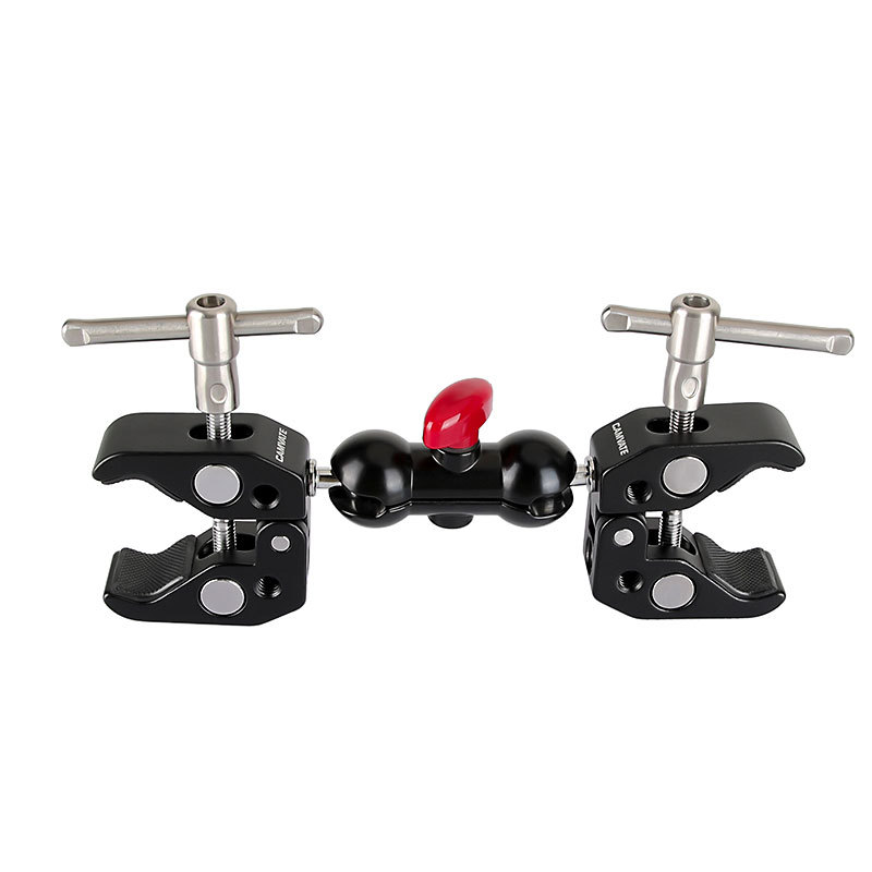 CAMVATE Articulating Magic Arm with 2pcs Super Clamp Crab Plier Clip