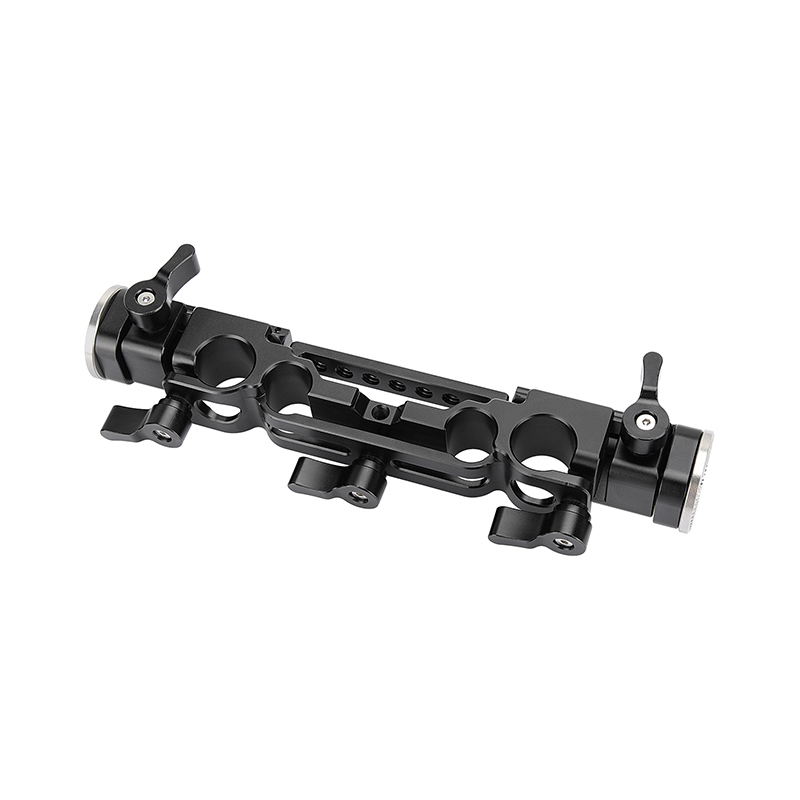 CAMVATE 15mm & 19mm Railblock Rod Clamp With Extendable ARRI Rosette M6 Mounts Double-end For Shoulder Mount Rig