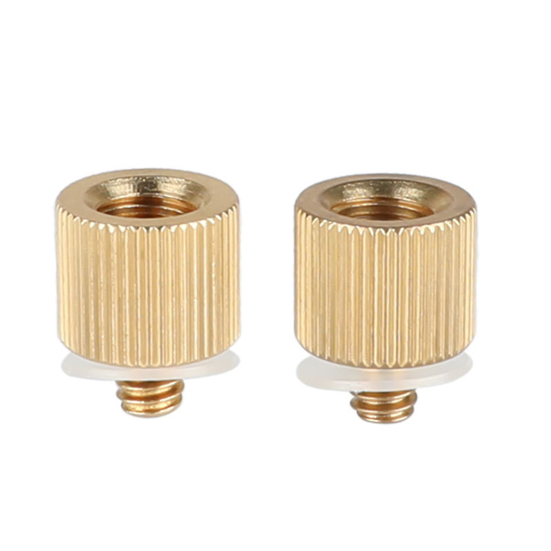 CAMVATE 2 Pieces 3/8" -16 Female to 1/4"-20 Male Tripod Thread Reducer Adapter for Tripod