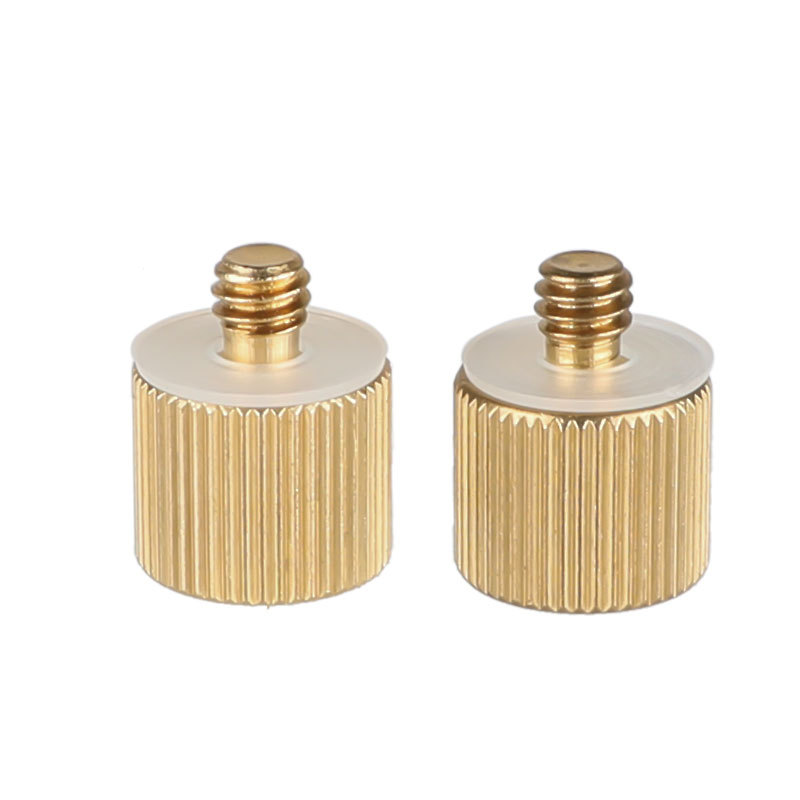 CAMVATE 2 Pieces 3/8" -16 Female to 1/4"-20 Male Tripod Thread Reducer Adapter for Tripod