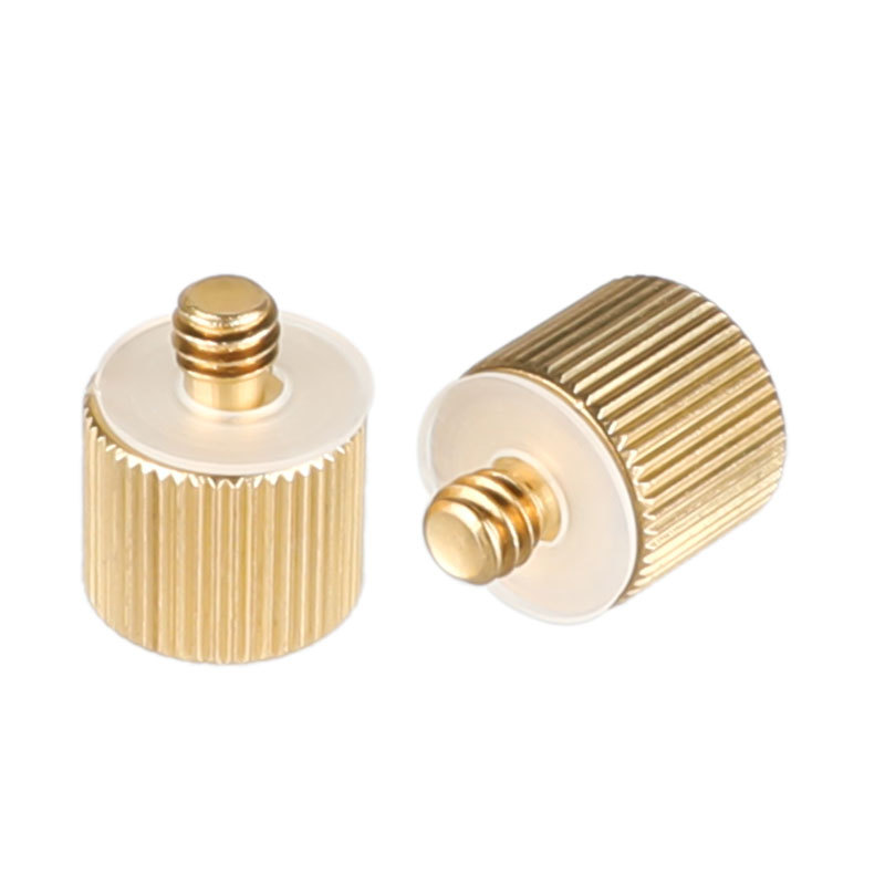 CAMVATE 2 Pieces 3/8" -16 Female to 1/4"-20 Male Tripod Thread Reducer Adapter for Tripod