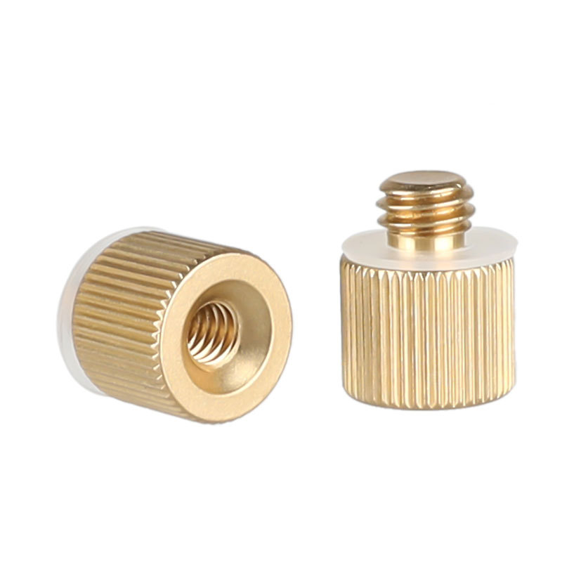 CAMVATE 2 Pieces 1/4"-20 Female Threaded Adapter to 3/8"-16 Male Threaded Post