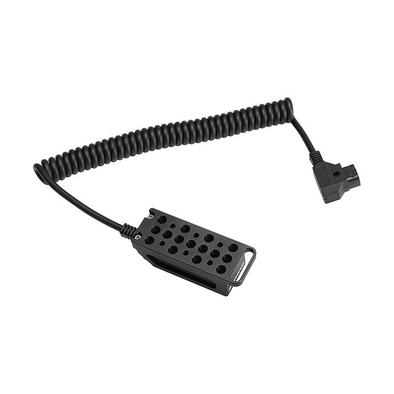 CAMVATE Male D-Tap B Type Power Tap to 4-Port Female D-Tap P-Tap Hub Adapter Splitter With Formfitting Backboard Cheese Plate