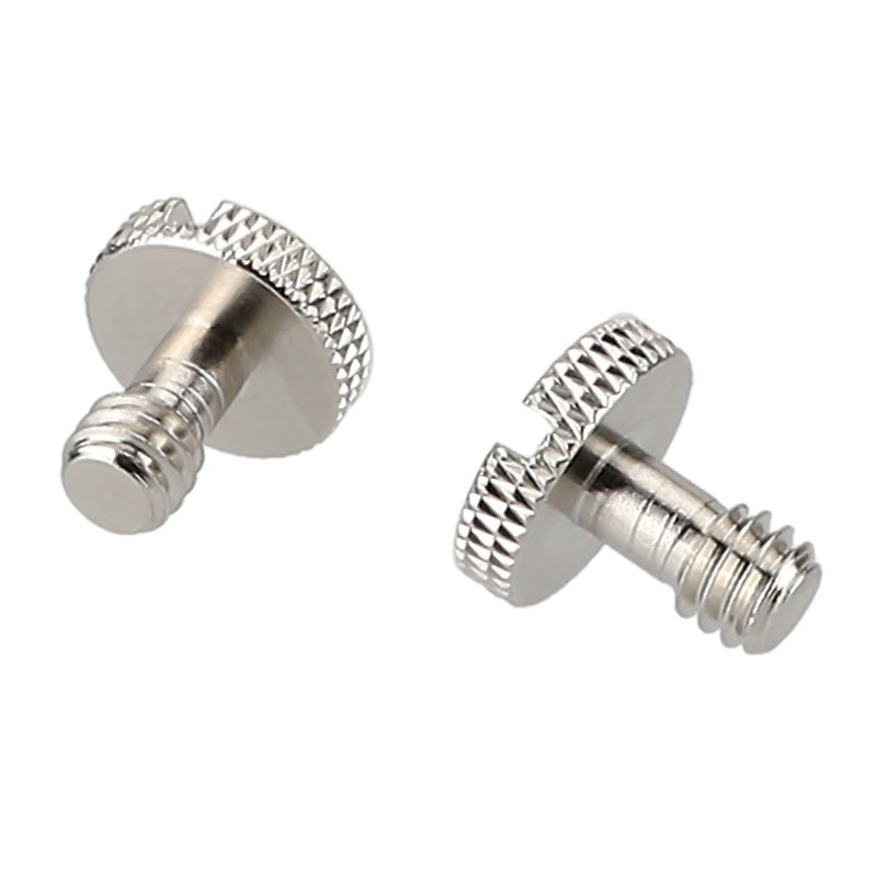CAMVATE 1/4"-20 Slotted Screw For Camera Quick Release Plate (2 Pieces)