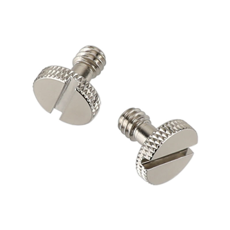 CAMVATE 1/4"-20 Slotted Screw For Camera Quick Release Plate (2 Pieces)