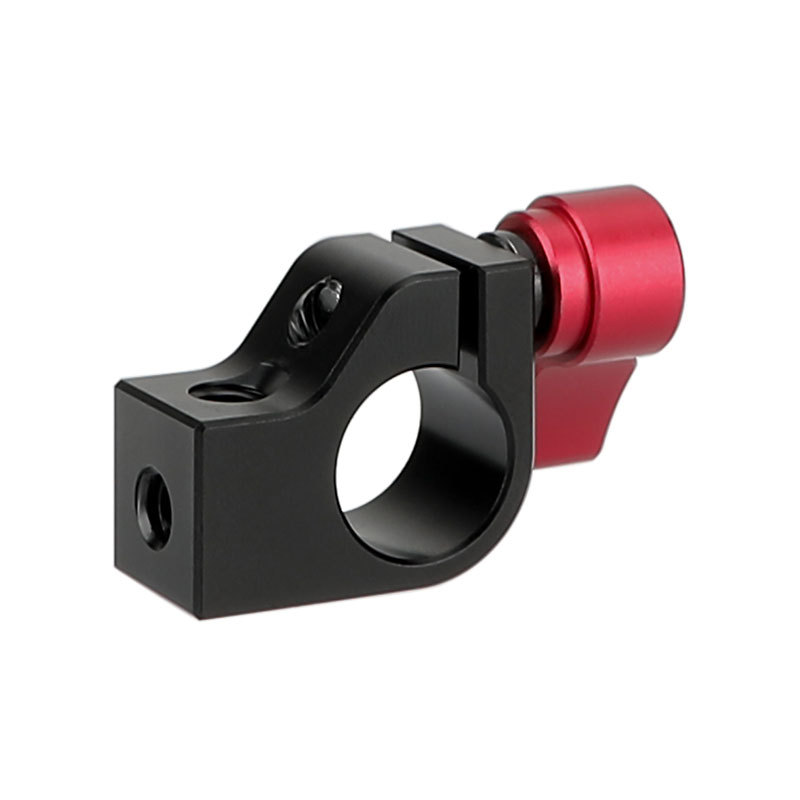 CAMVATE 15mm Rod Clamp (Red, 2-Piece)