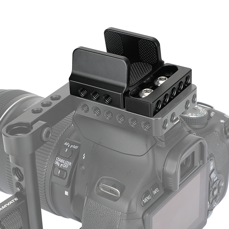 CAMVATE Universal SSD Holder Adjustable Hard Drive Clamp With 1/4"-20 Mounting Points For Width Range 35mm ~ 80mm