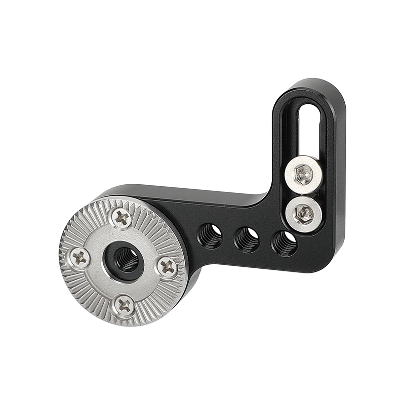CAMVATE L Type ARRI Rosette Extension Mount M6 Thread Hole Connector With 1/4"-20  Mounting Groove / Points