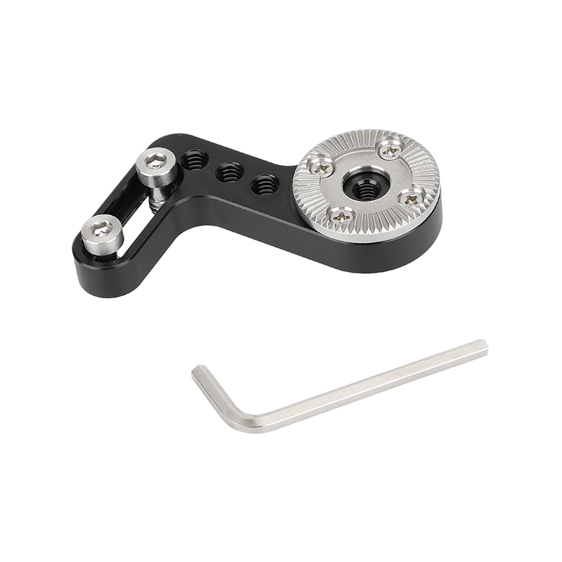 CAMVATE L Type ARRI Rosette Extension Mount M6 Thread Hole Connector With 1/4"-20  Mounting Groove / Points