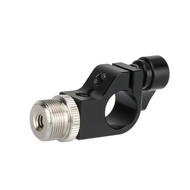 CAMVATE 15mm Rod Clamp With Screw Connectors For Microphone