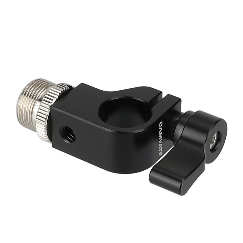 CAMVATE 15mm Rod Clamp With Screw Connectors For Microphone