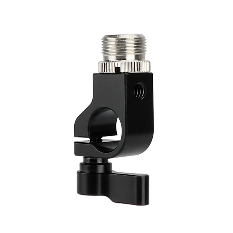 CAMVATE 15mm Rod Clamp With Screw Connectors For Microphone