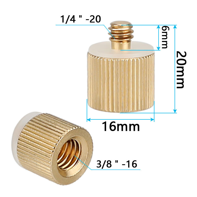 CAMVATE Thread Adapter Female/Male 1/4"-20 to  3/8"-16