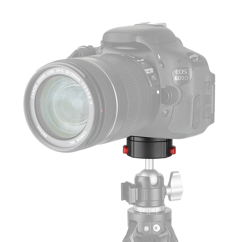 CAMVATE Quick Release Tripod Head Base Mount With 1/4"-20 Thread Screw Connector