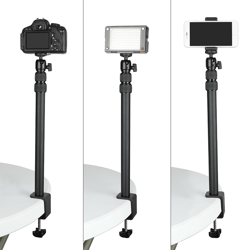CAMVATE Double-extend Desk Mount Stand (44cm ~ 105cm) With Fully Adjustable 1/4" Ball Head Mount For Camera / Monitor / Flashlight