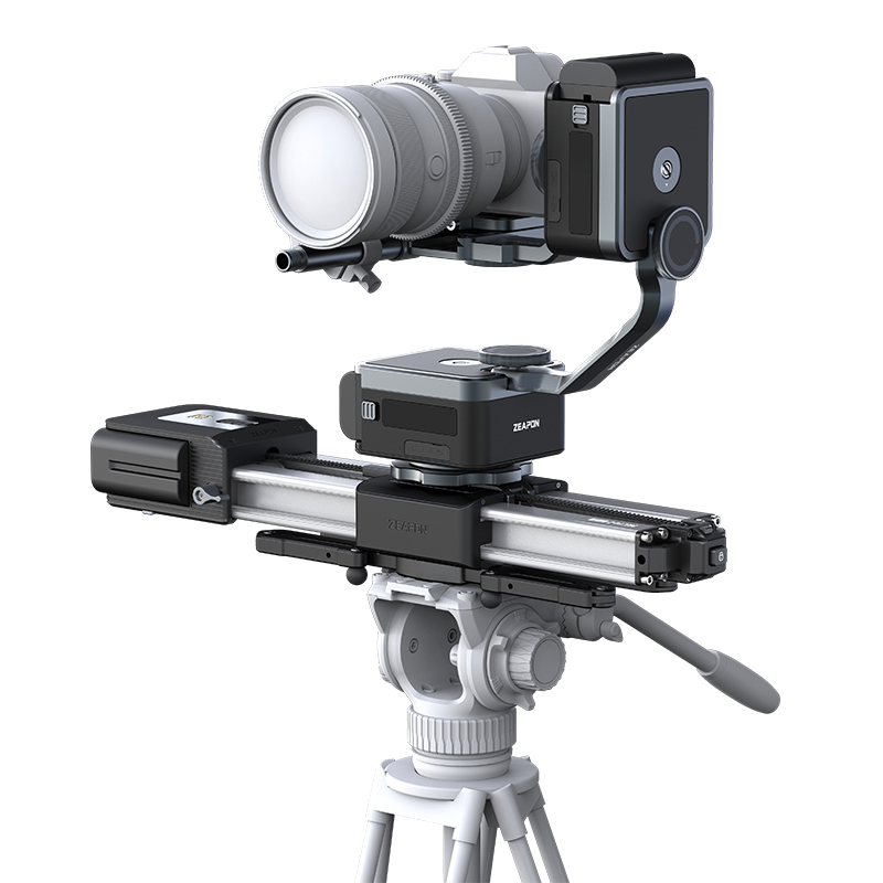 CAMVATE Zeapon PONS PT Motorized Pan Head 360 Degree Panoramic Shooting 50 KG Horizontal Load Fully Hidden 1/4" 3/8" Screw Cap 2-axis Gimbal Stabilize
