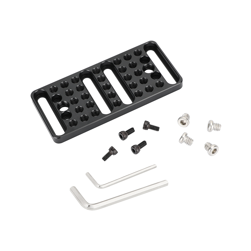 CAMVATE Versatile Cheese Plate Mounting Extension Platform With Multiple 1/4" & 3/8" Thread Holes For DLSR Camera Cage Kit