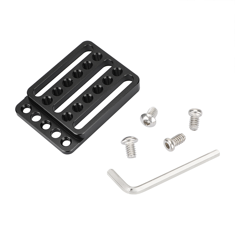 CAMVATE Mini Cheese Plate Extension Plate With 1/4"-20 Mounting Points For DSLR Camera Accessories DIY Configuration