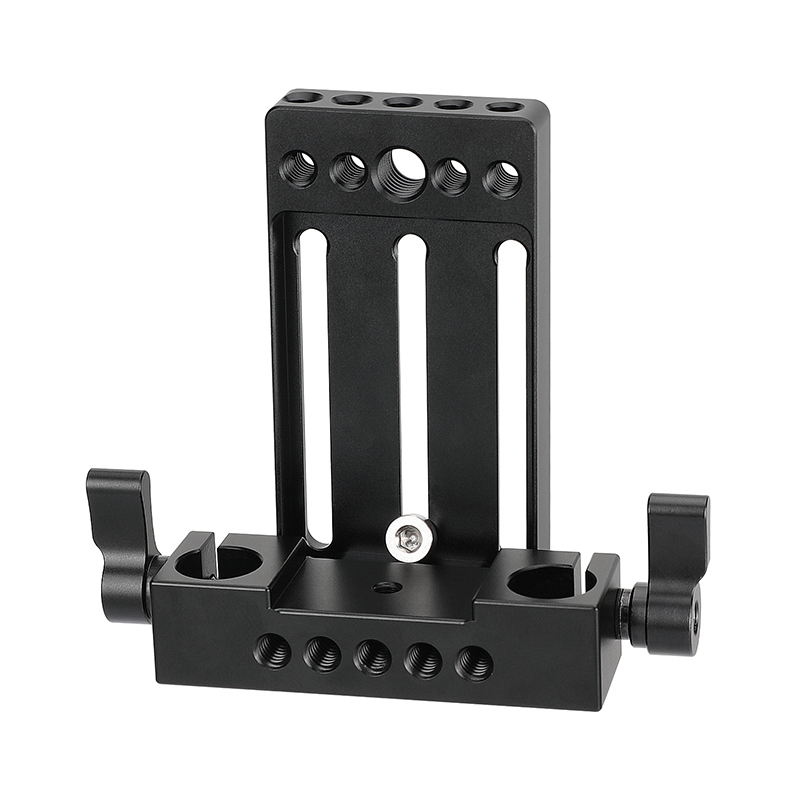 CAMVATE Extended Camera Baseplate Tripod Head Mount With 1/4"-20 Mounting Stud & 15mm Rod Clamp Railblock
