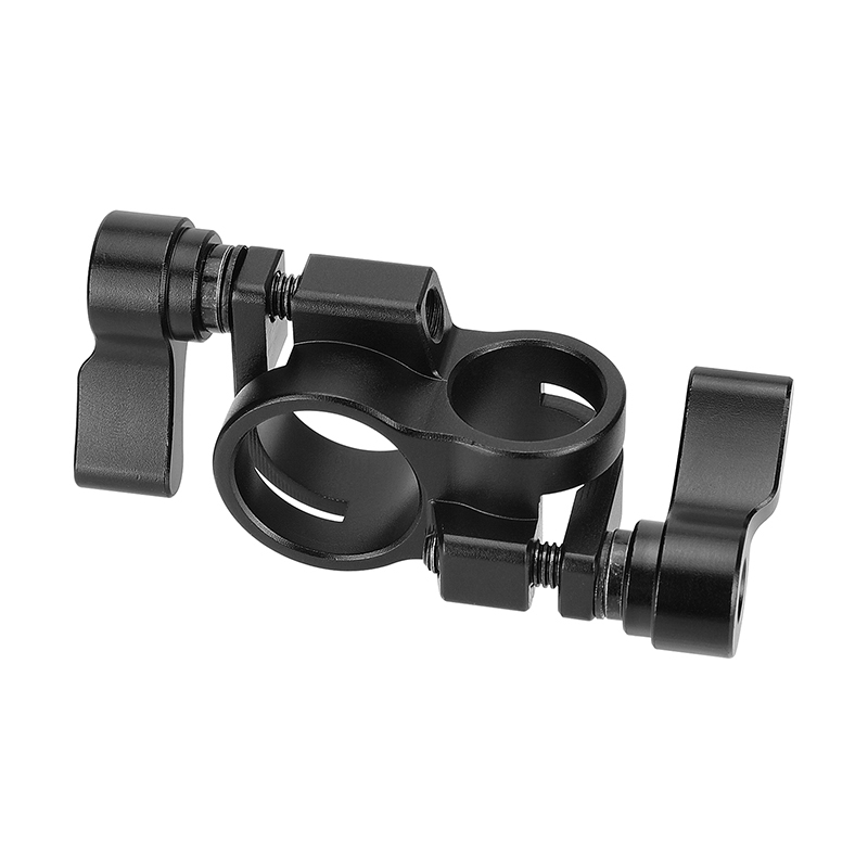 CAMVATE Standard 15mm To 19mm Rod Clamp Adapter Perpendicular Railblock For DSLR Camera Cage Rig