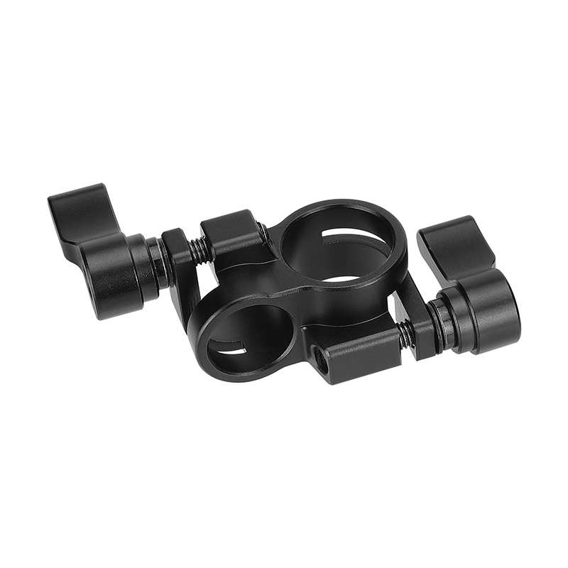 CAMVATE Standard 15mm To 19mm Rod Clamp Adapter Perpendicular Railblock For DSLR Camera Cage Rig