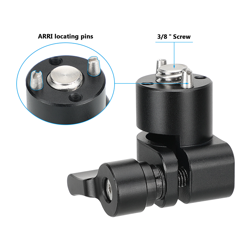 CAMVATE 15mm Single Rod Holder Clamp With 3/8