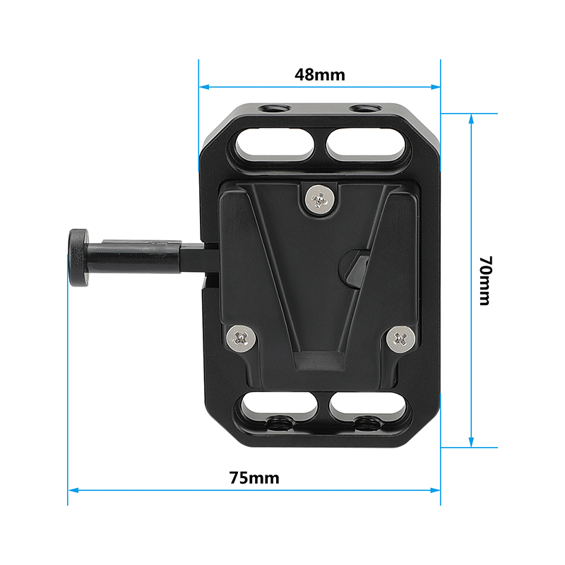 CAMVATE V-Lock Female Quick Release Mount Adapter + Multipurpose Super Crab Clamp For Photographic Devices