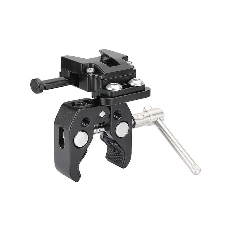 CAMVATE Mini V-Lock Mount Quick Release Adapter For DSLR Camera Battery + Universal Super Crab Clamp