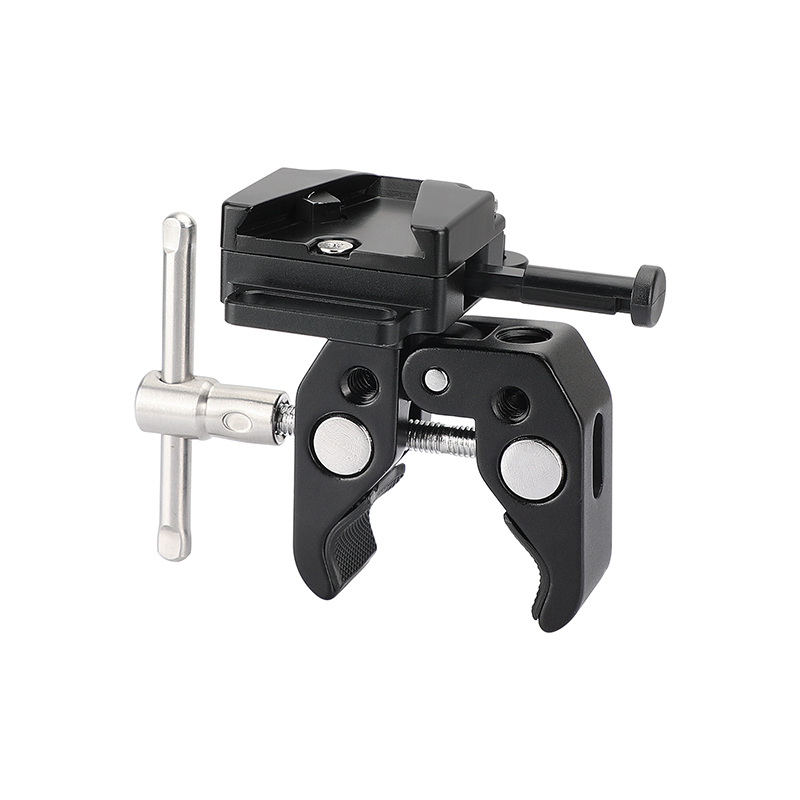 CAMVATE Mini V-Lock Mount Quick Release Adapter For DSLR Camera Battery + Universal Super Crab Clamp