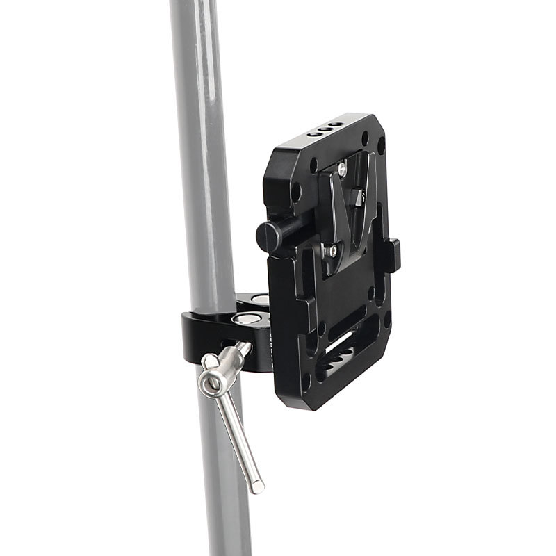 CAMVATE V Mount Female Adapter With VESA Mount 75×75mm & 1/4" 3/8" Mounting Points + Multipurpose Super Crab Clamp