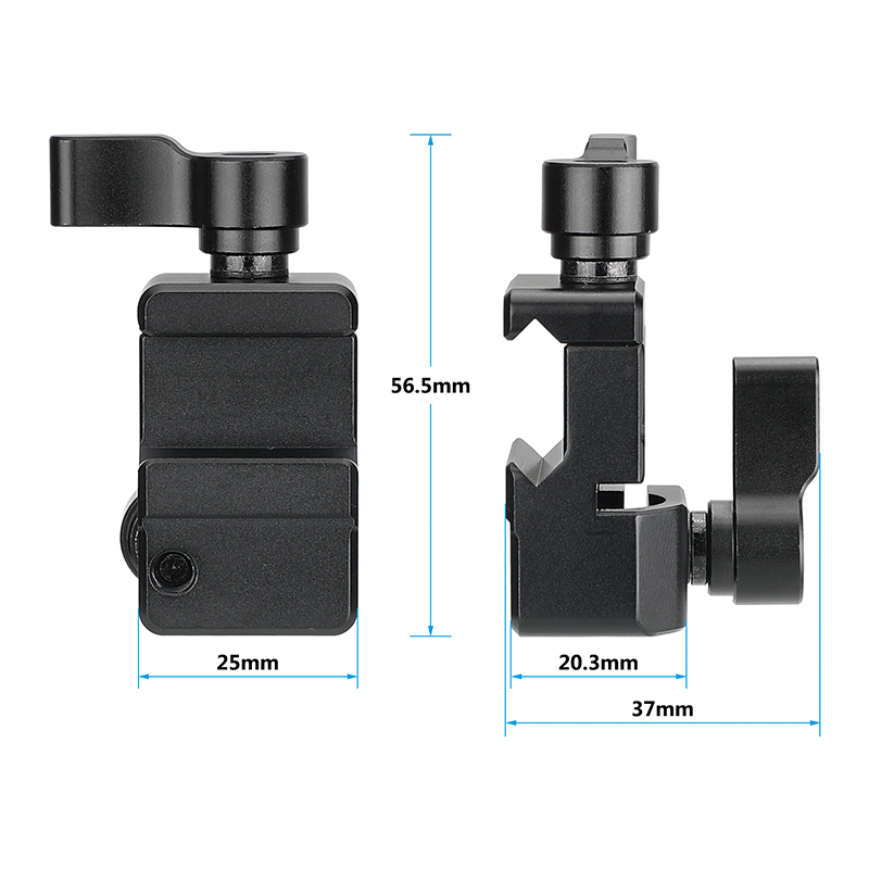 CAMVATE Quick Release NATO Rail Clamp With 15mm Single Rod Holder
