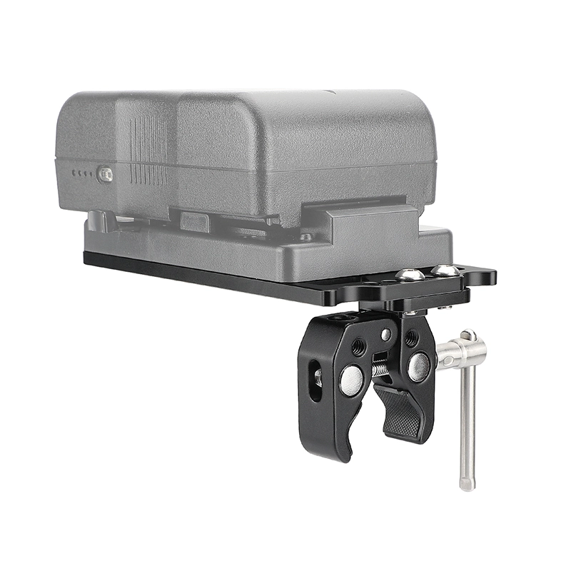 CAMVATE Battery Backboard Plate Camera Cheese Plate For V Lock Mount Power Splitter + Universal Super Crab Clamp