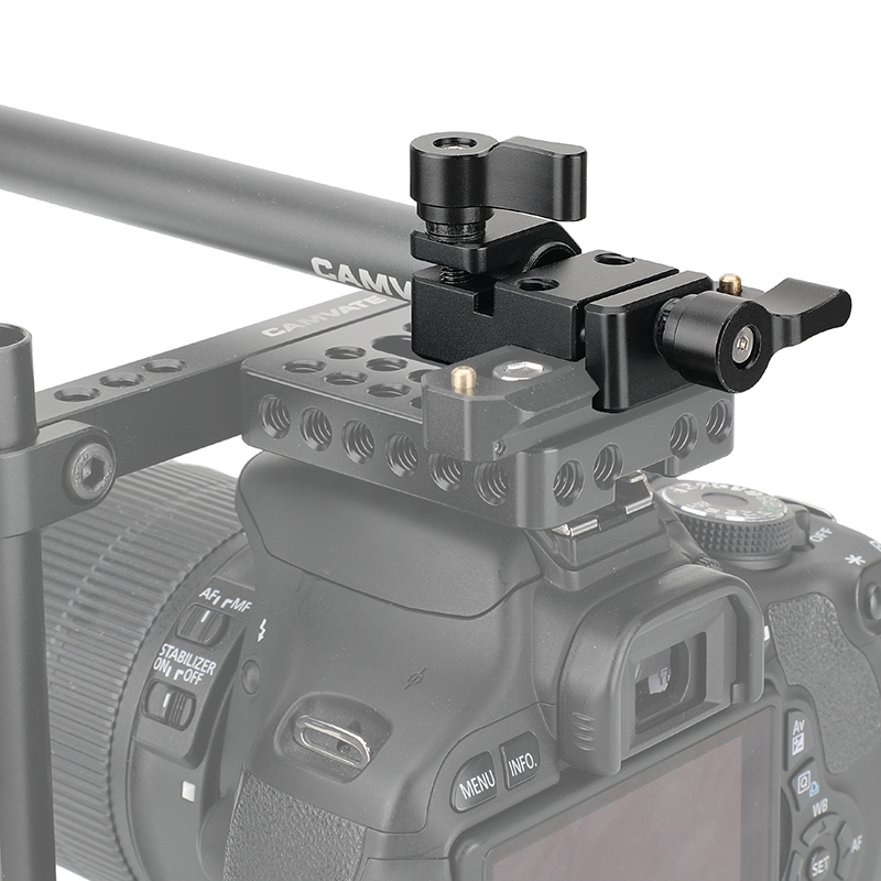 CAMVATE Quick Release NATO Rail Clamp With 15mm Single Rod Holder