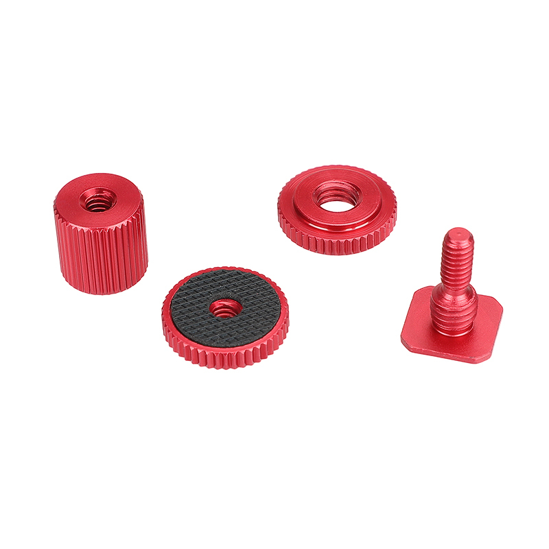 CAMVATE Camera Hot Shoe Mount To 1/4"-20 Female Thread Screw Adapter For DSLR Camera Rig (Red)