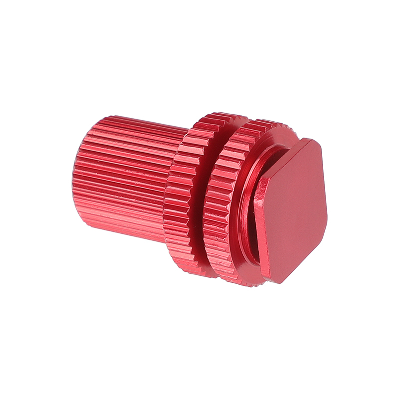 CAMVATE Camera Hot Shoe Mount To 1/4"-20 Female Thread Screw Adapter For DSLR Camera Rig (Red)