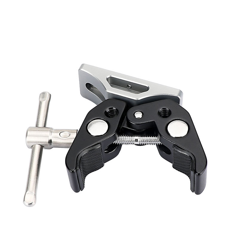 CAMVATE Extension Support (Titanium Color) For BlackMagic Micro Signal Converter HDMI To SDI 3G + Universal Super Crab Clamp