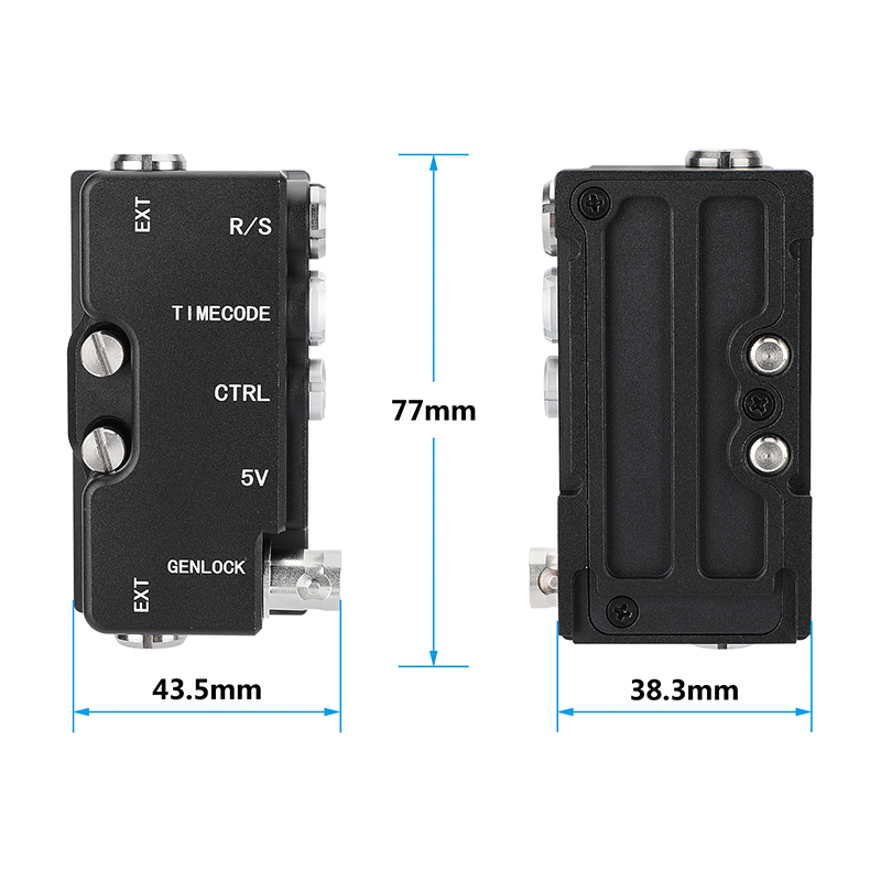 CAMVATE B-Box For RED KOMODO EXT9-pin Splitter-R/S (3pin) Time Code (0B 5pin) CTRL (00B 4pin) 5V (USB) Genlock (BNC)