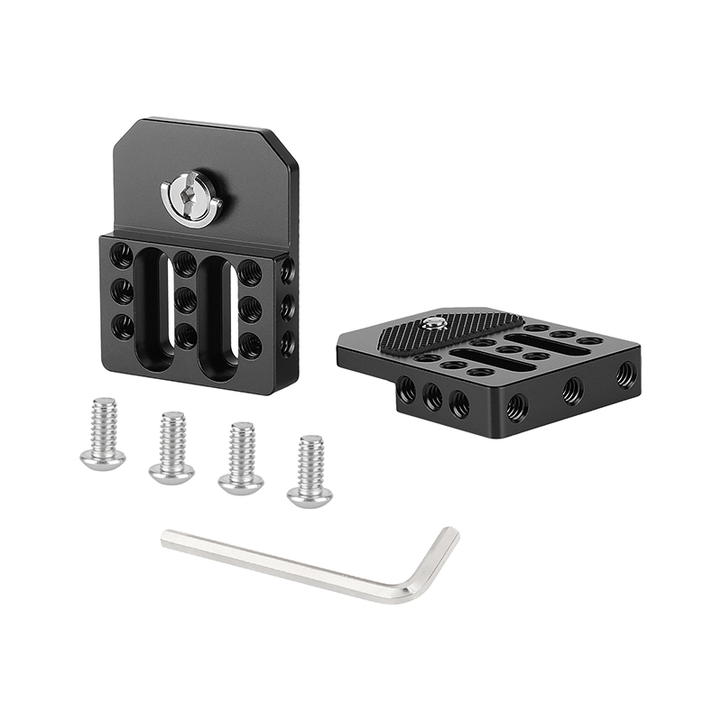 CAMVATE Versatile Top / Bottom Plate With Multiple 1/4"-20 Threads For Director's Monitor Cage Rig (A Pair)