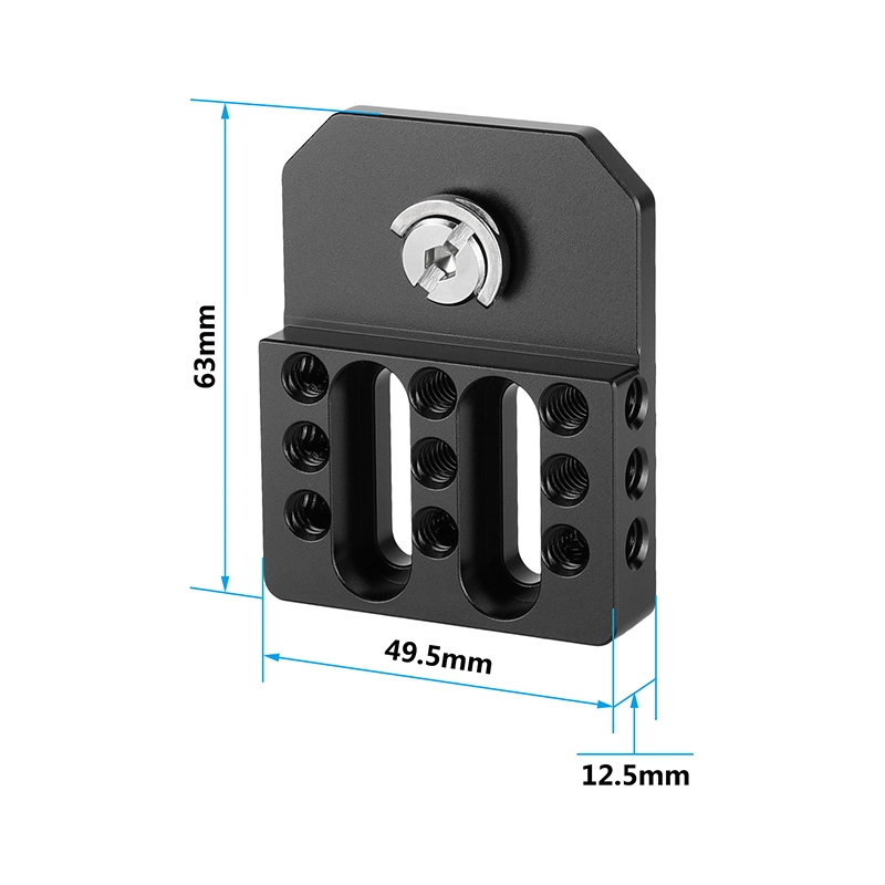 CAMVATE Versatile Top / Bottom Plate With Multiple 1/4"-20 Threads For Director's Monitor Cage Rig (A Pair)