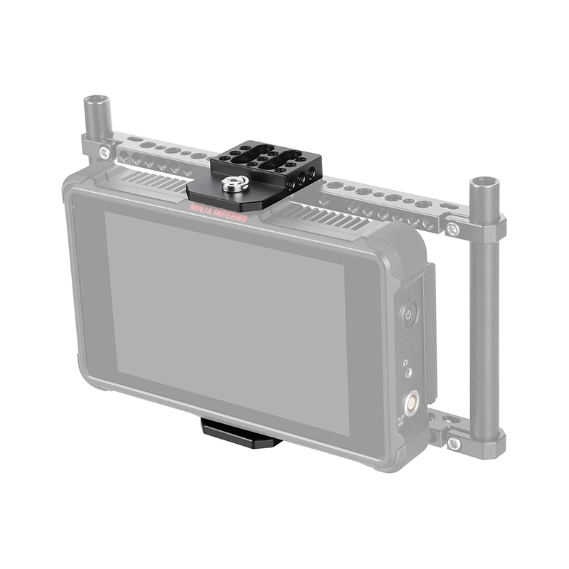 CAMVATE Versatile Top / Bottom Plate With Multiple 1/4"-20 Threads For Director's Monitor Cage Rig (A Pair)