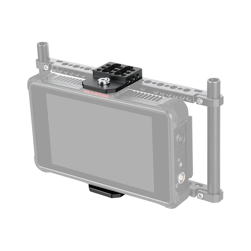 CAMVATE Versatile Top / Bottom Plate With Multiple 1/4"-20 Threads For Director's Monitor Cage Rig (A Pair)