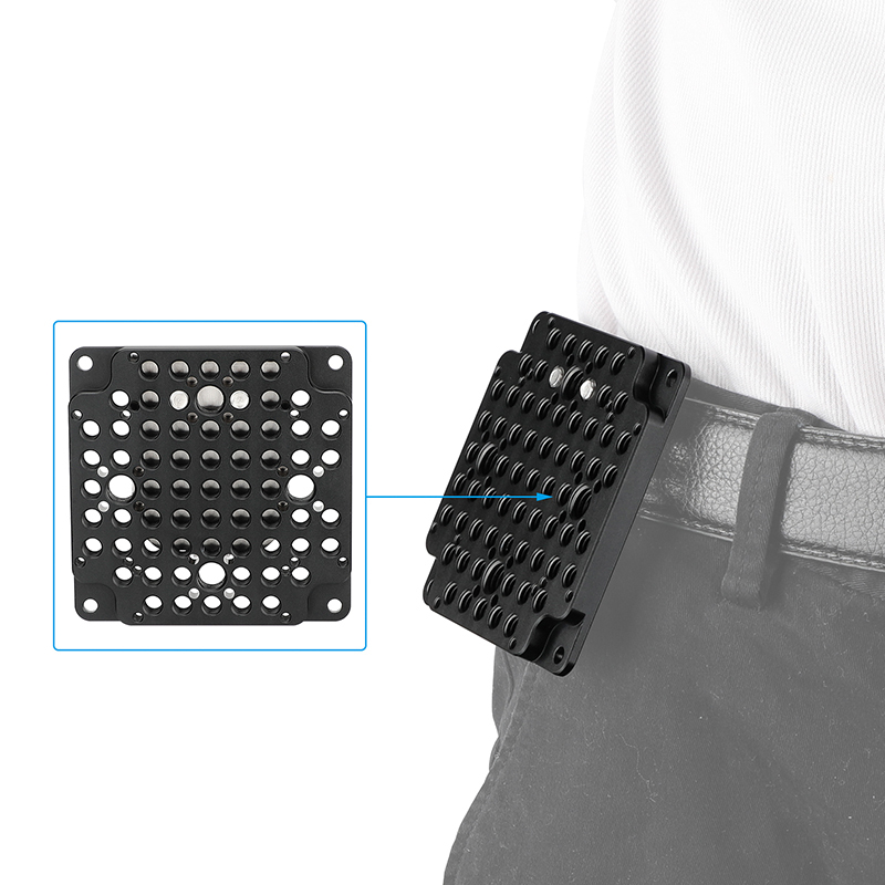 CAMVATE Multipurpose Cheese Plate With Belt Clip Compatible With Standard 75mm VESA Mount