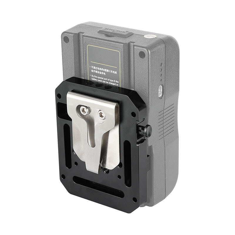 CAMVATE V Lock Mount Quick Release Battery Plate With Belt Clip & VESA Mount 75×75mm For DSLR Camera