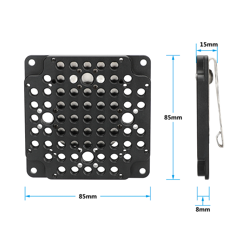 CAMVATE Multipurpose Cheese Plate With Belt Clip Compatible With Standard 75mm VESA Mount