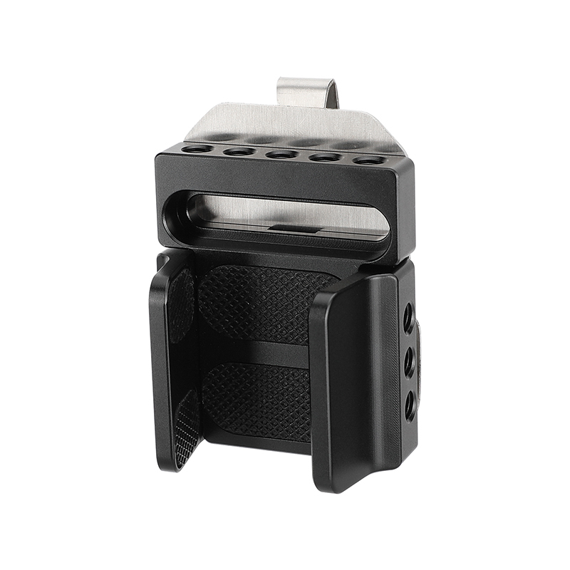 CAMVATE Universal SSD Clamp Holder Adjustable Width (35mm ~ 80mm) With Convenient Belt Clip & 1/4"-20 Mounting Points