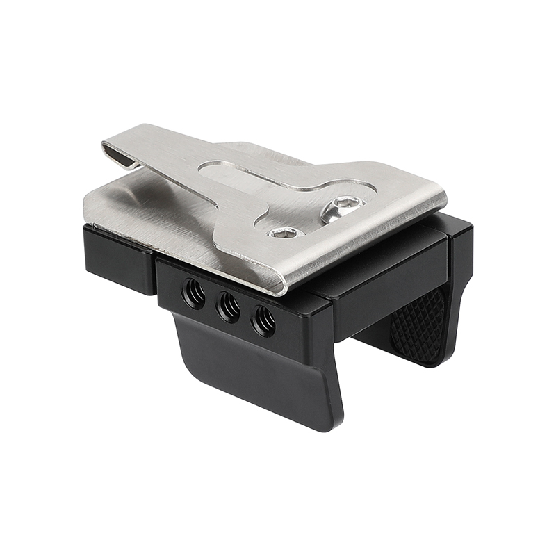 CAMVATE Universal SSD Clamp Holder Adjustable Width (35mm ~ 80mm) With Convenient Belt Clip & 1/4"-20 Mounting Points